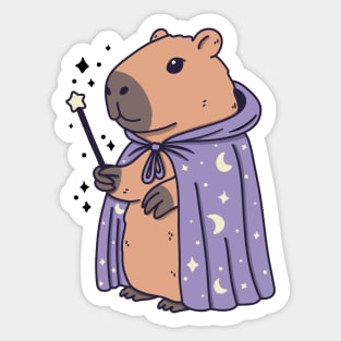 Capybara Wizard Sticker